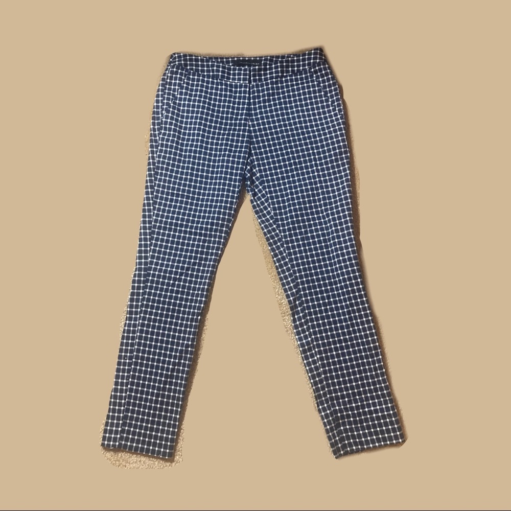 Blue Gingham Pants